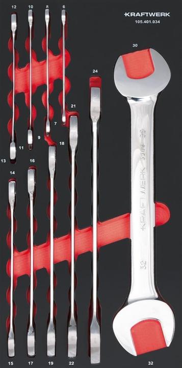 Actual product image Kraftwerk Pro Line double open-end spanner (32 mm)