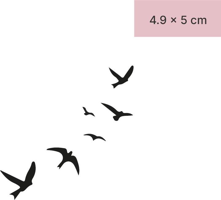 minink Temporäres Tattoo – Fliegende Vögel