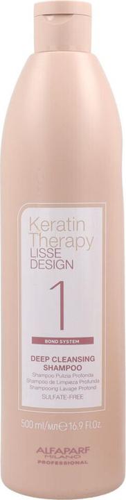 Produktbild Alfaparf Lisse Design Keratin Therapy Deep Cleansing Shampoo 500 ml (500 ml, Flüssiges Shampoo)