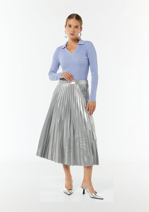 Produktbild Comma Strickpullover Strickpullover aus Viskosemix mit Polokragen (44)