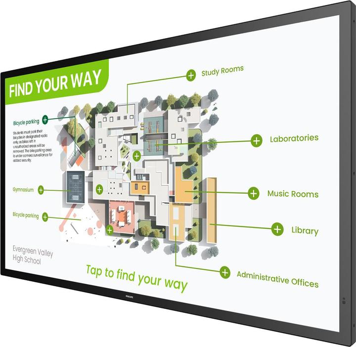 Philips Touch Display 55BDL3751T/00 55 ", Energieeffizienzklasse (3840 x 2160 Pixel, 55")