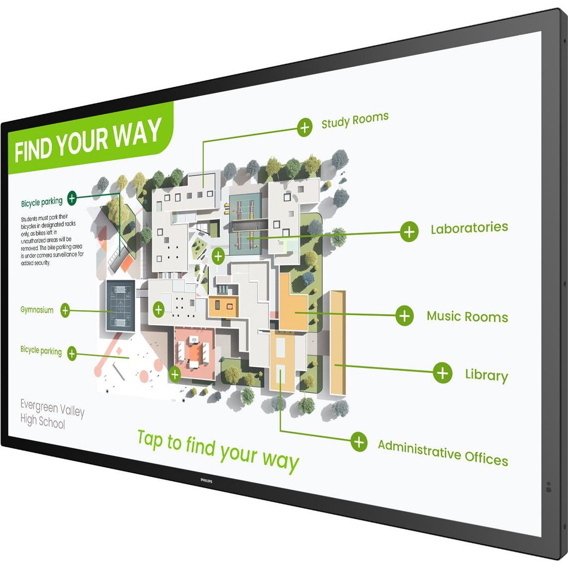 Philips Touch Display 55BDL3751T/00 55 ", Energieeffizienzklasse (3840 x 2160 Pixel, 55"), Digital S