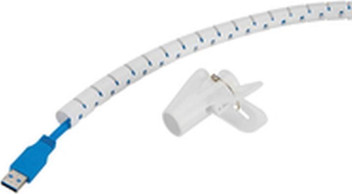 Neomounts Kabelspirale 1-3 Kabel weiss/universal/15mm Durchmesser (Kabelschlauch, 200 cm)