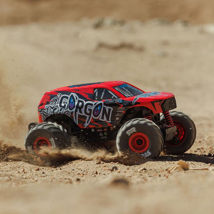 Actual product image Arrma Monster Truck Gorgon Grom Brushed 4x4 RTR 1:16 Rot (RTR Ready-to-Run)