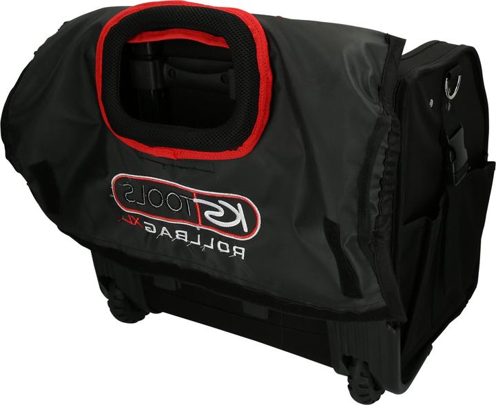 Actual product image KS Tools ROLLBAG Universal tool bag XL, with telescopic trolley, black-red