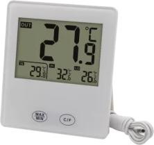 Produktbild Deltaco Nordic Quality Digital indoor-outdoor thermometer w wired sensor