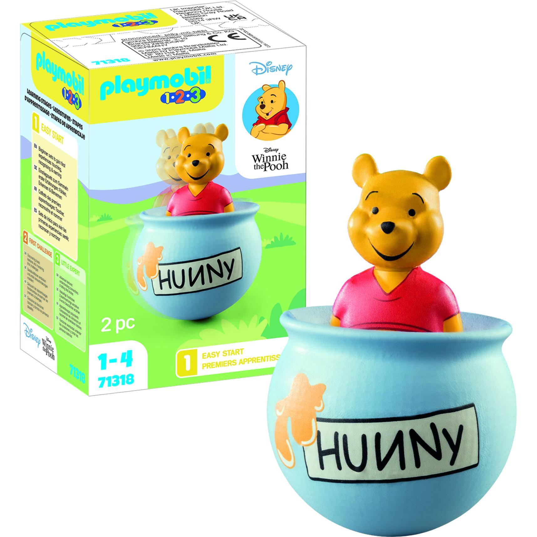 Thumbnail - Playmobil 1.2.3 & Disney: Winnies Stehauf-Honigtopf (71318)