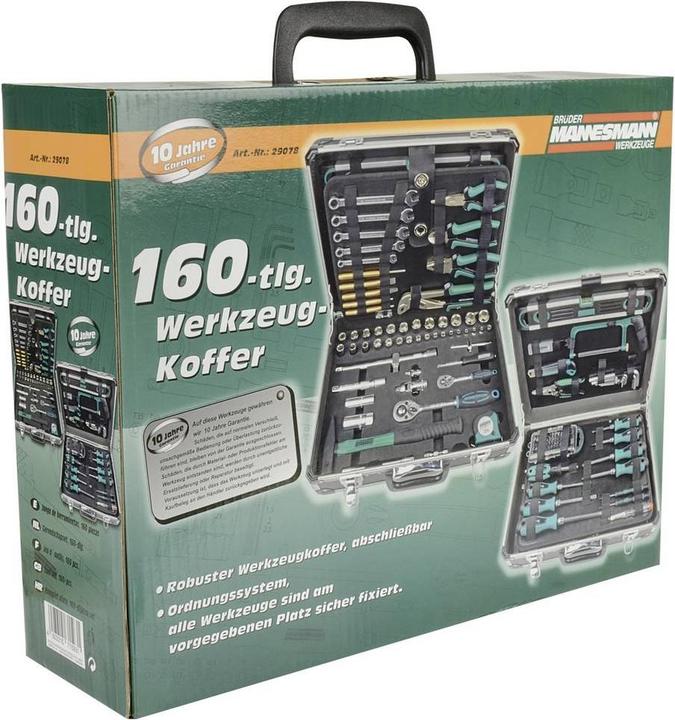 Actual product image Mannesmann Toolbox (160 pieces)