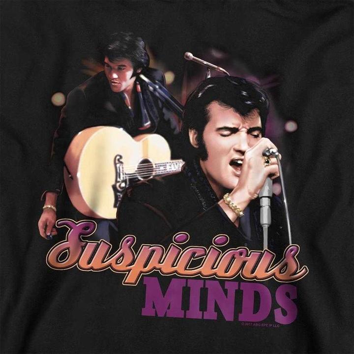 Produktbild Elvis Suspicious Minds Kapuzenpullover Zum Überziehen (152, 158)