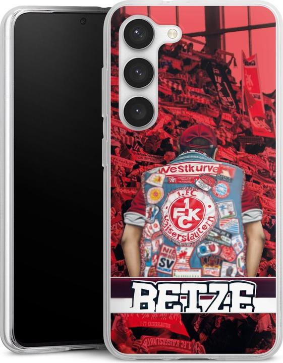 Produktbild DeinDesign Silikon Hülle für Samsung Galaxy S23 Handyhülle Case Smartphone Schutzhülle 1. FC Kaiserslautern (Samsung Galaxy S23)