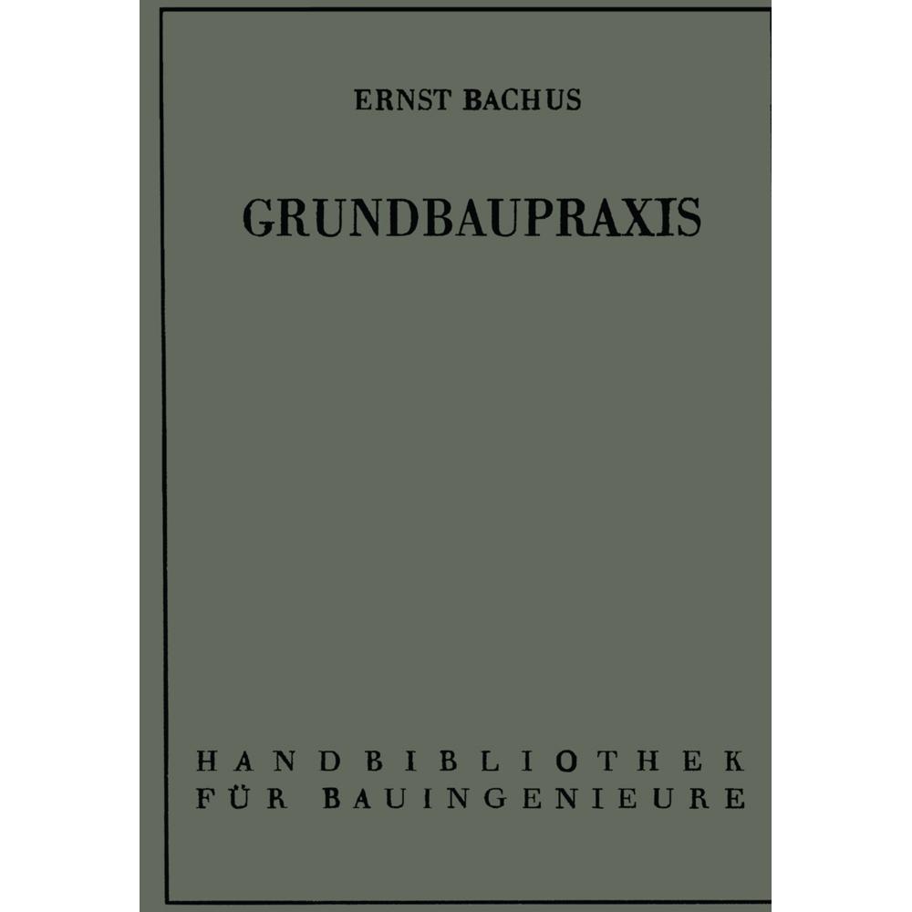 Grundbaupraxis, Fachbücher