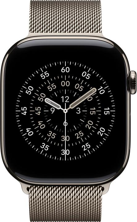 Produktbild Apple Natural Titanium Milanese Loop (46 mm, 95% recyceltes Titan)