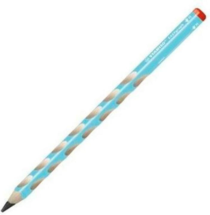 STABILO Matita triangolare ergonomica per destrimani - EASYgraph in blu - confezione da 12 - gradi (HB, 12 x)
