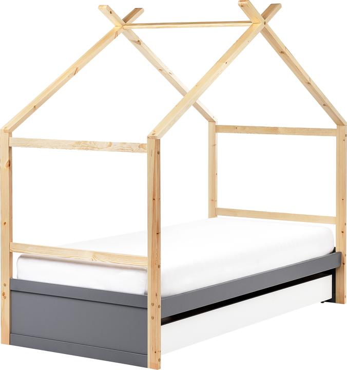 Heller Holzfarbton, Grau, Weiss