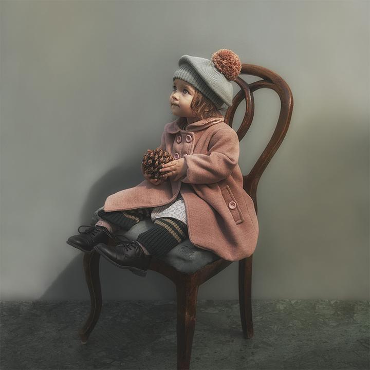 Actual product image Elodie Beret cap Pommel Deco Nouveau