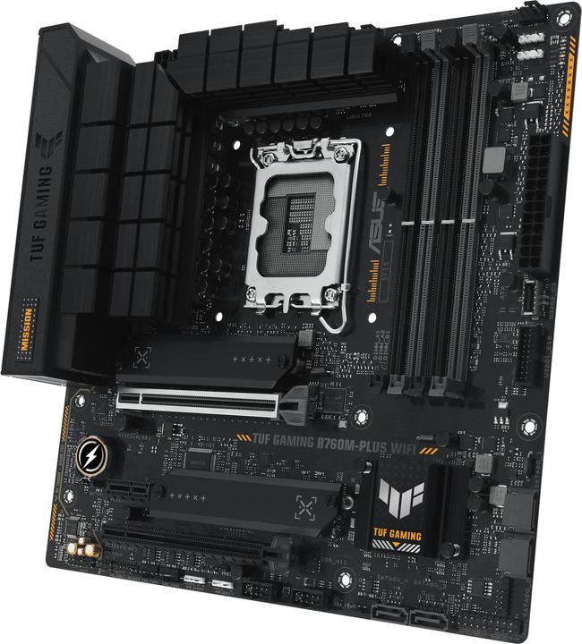 Actual product image ASUS TUF GAMING B760M-PLUS WIFI (LGA 1700, Intel B760, mATX)