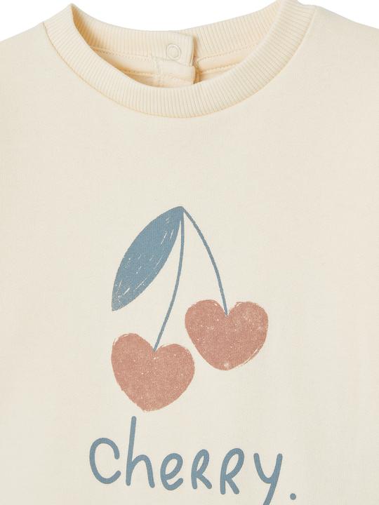 Actual product image Vertbaudet Baby Sweatshirt mit Druckknopfverschluss hinten Basic Oeko-Tex (92)