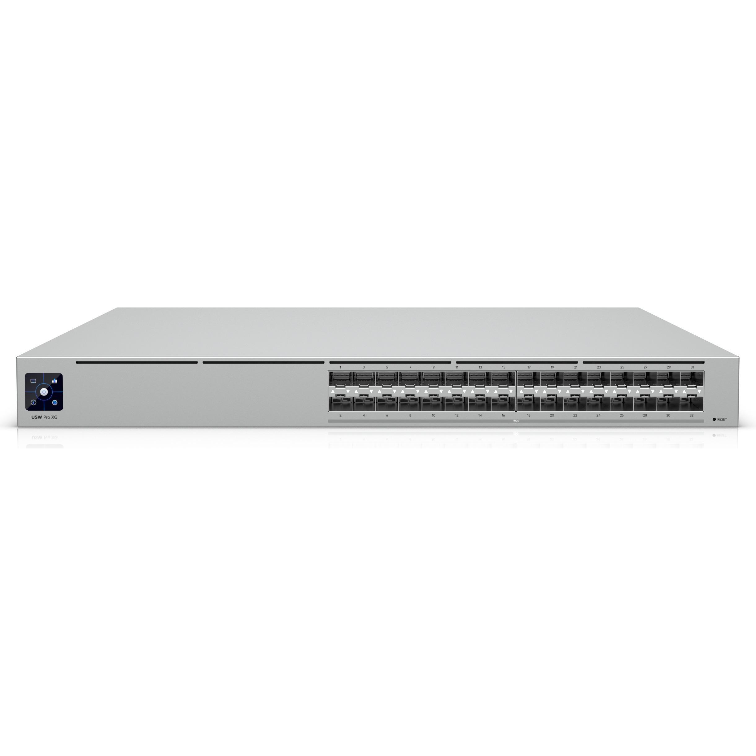 Ubiquiti Switch full managed Layer3 32 Port • 32x SFP28 • 19 • UniFi • USW-Pro-XG-Aggregation (32 Po