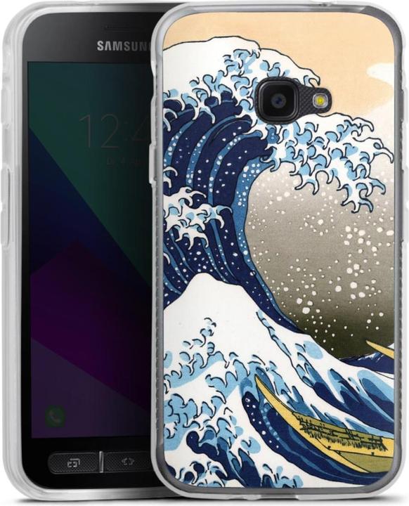 Produktbild DeinDesign Silikon Hülle für Samsung Galaxy Xcover 4s Handyhülle Case Smartphone Schutzhülle Die grosse Welle (Samsung Galaxy Xcover 4s)