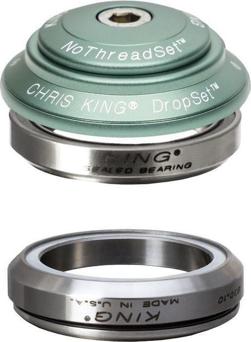 Produktbild Chris King DropSet 4 Steuersatz, Edelstahl-Lager, 1 1/8", GripLock, IS42/28.6 | IS42/30 45x45, matte