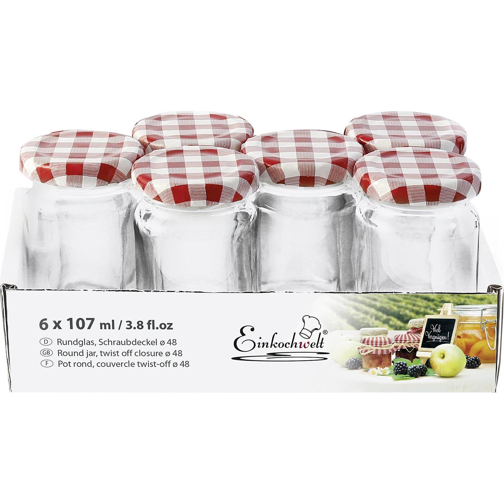 Einkochwelt Conservare I Vasetti, Contenitore + Barattolo Per Conserve, Trasparente