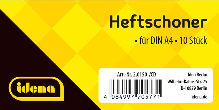 Produktbild Idena Heftschoner A4 transparent blau (A4)