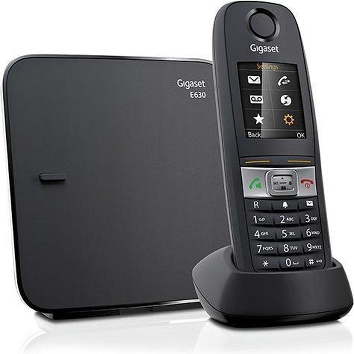 Gigaset E630, Telefoon, Zwart