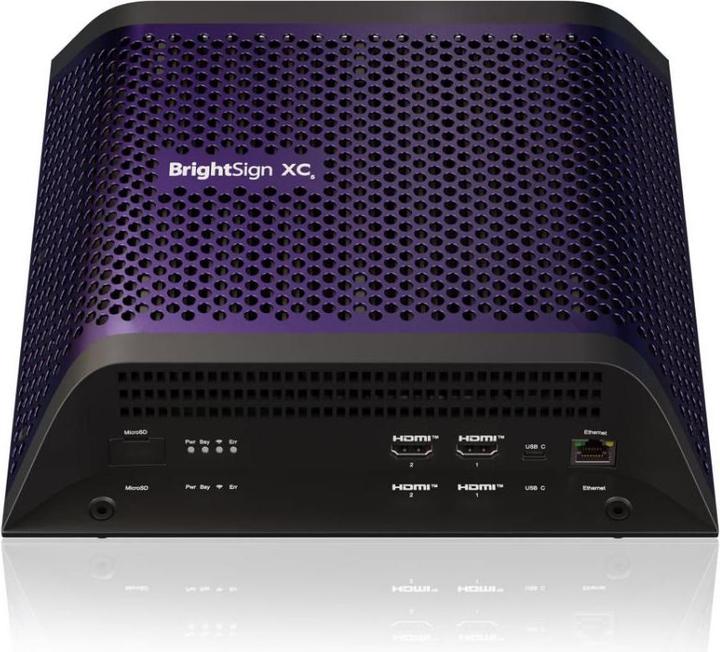 BrightSign XC4055 Digital Signage Mediaplayer (lecteur 8K, 4x HDMI Out, Elite HTML, graphiques 3D, Web