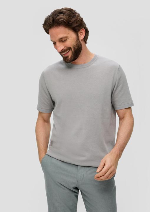 Actual product image s.Oliver Strickpullover Fein gestricktes T-Shirt mit Rippblende (3XL)