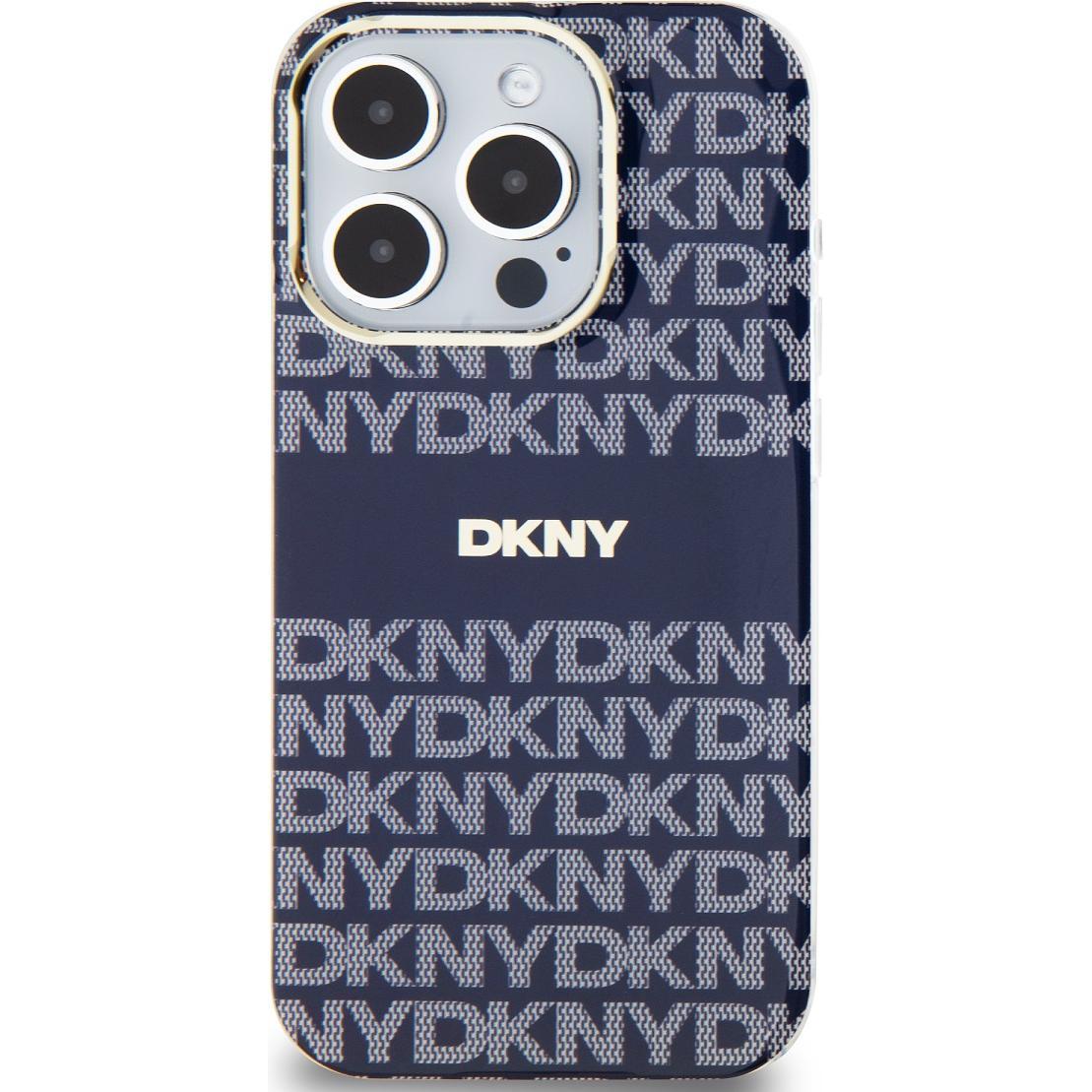 Thumbnail - DKNY PC/TPU Repeat Pattern Tonal Stripe Magsafe Case for iPhone 13 Pro Blue (Apple iPhone 13 Pro), Smartphone Hülle, Bla...