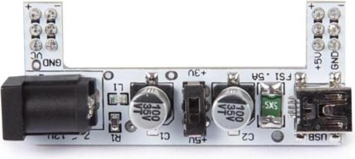 Image du produit Whadda Module d'alimentation 2 canaux pour cartes enfichables 3.3 V / 5 V