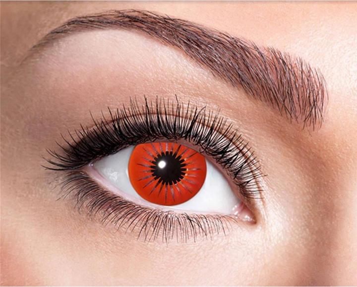 Produktbild Fasnacht Kontaktlinsen roter Stern (Rot)