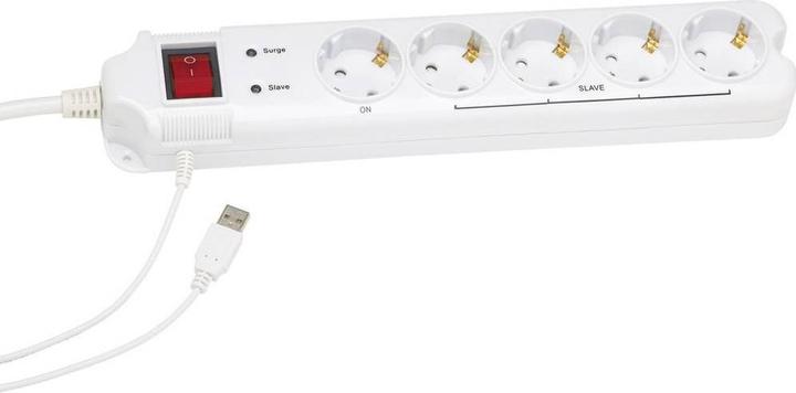 Produktbild Gembird PCW-MS Überspannungsschutz (5x, CEE 7/3, 1.80 m)