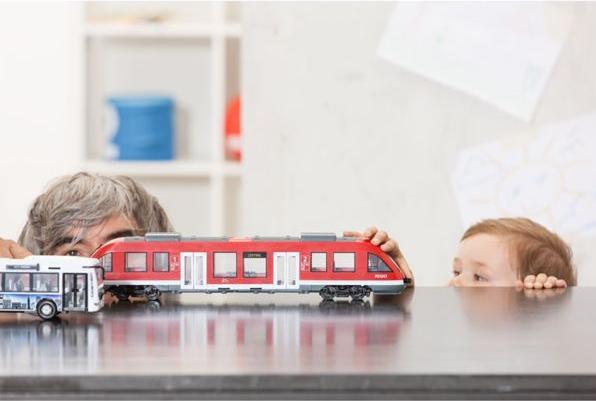 Actual product image Dickie City Train Red