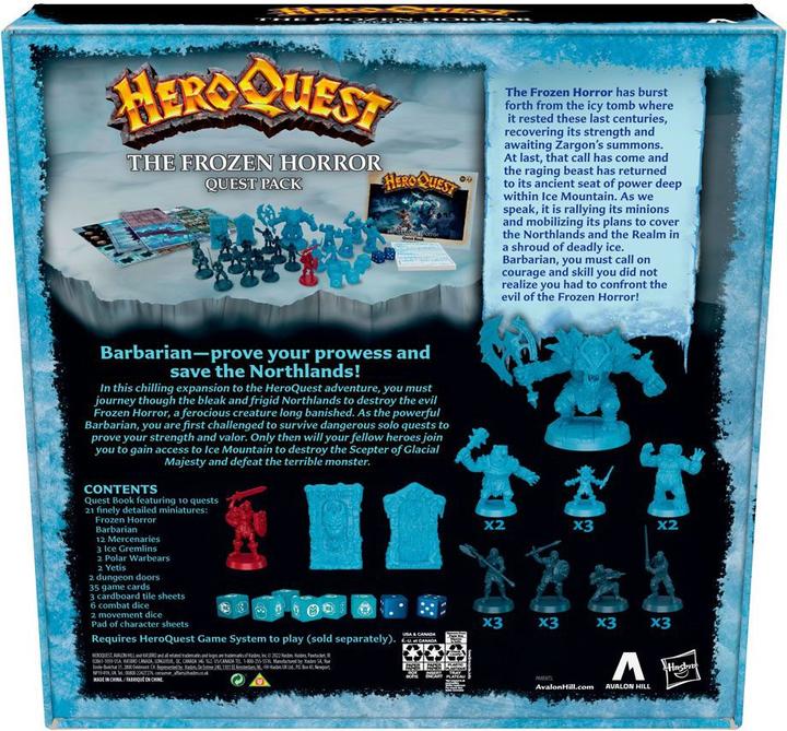 Immagine prodotto Hasbro HeroQuest - Espansione - Orrore ghiacciato (HABF5815UU0) (Inglese)