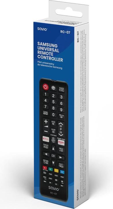 Immagine prodotto Savio RC-07 Telecomando IR senza fili per TV a pressione (Telecomando universale, Miracolo)