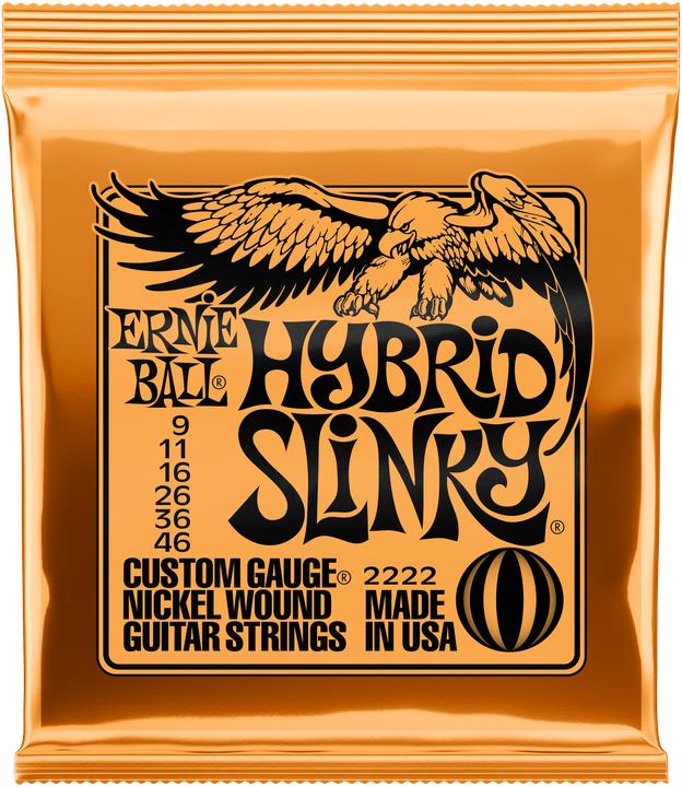 Ernie Ball Hybrid Slinky (6 x, Electric guitar, 0.05")