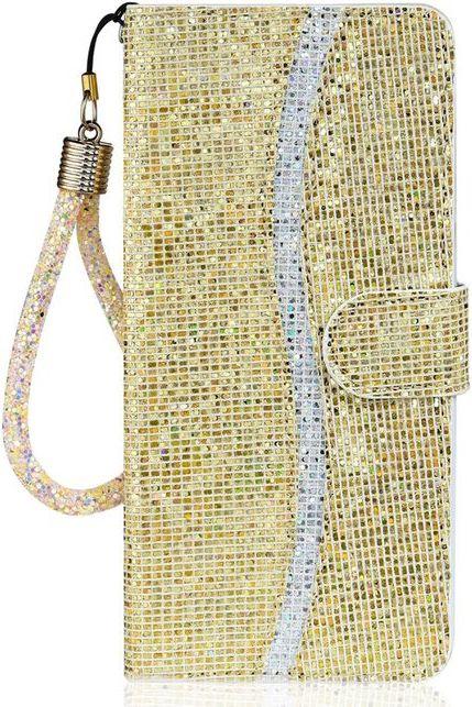 Actual product image MU Style Leather Glitter Cover with Stripes (Samsung Galaxy S22+)
