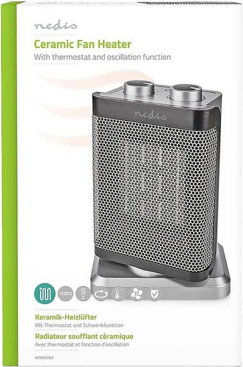 Immagine prodotto Nedis Termoventilatore compatto in ceramica (1500 W)