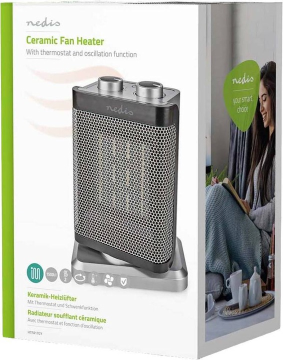 Immagine prodotto Nedis Termoventilatore compatto in ceramica (1500 W)