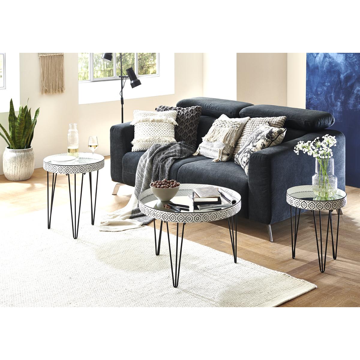 Thumbnail - HAKU Möbel, Couchtisch + Beistelltisch, Titan (45 x 45 x 53 cm)