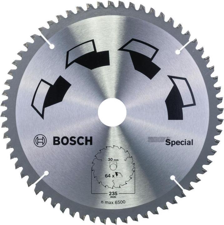 Produktbild Bosch Zubehör Kreissägeblatt SPECIAL D= 235 mm Bohrung= 30 mm Z= 64