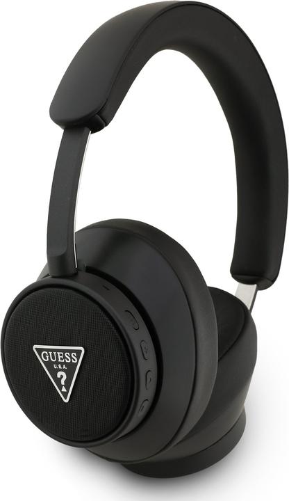Produktbild Guess Over-ear headphones Bluetooth ENC Saffiano Triangle Logo black (ANC, 45 h, Kabellos)
