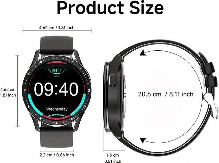 Produktbild Cbx X7 2in1 Smartwatch mit integrierten TWS Earbuds für Android und iOS