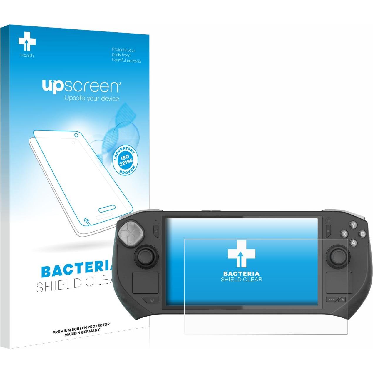 upscreen Schutzfolie Displayschutz Displayschutzfolie Folie Klar antibakteriell, Weiteres Gaming Zubehör, Transparent