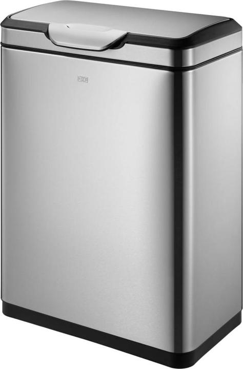Immagine prodotto EKO Sistema di separazione dei rifiuti Touch Bar in acciaio inox opaco 2 x 20 L in acciaio inox (40 l)