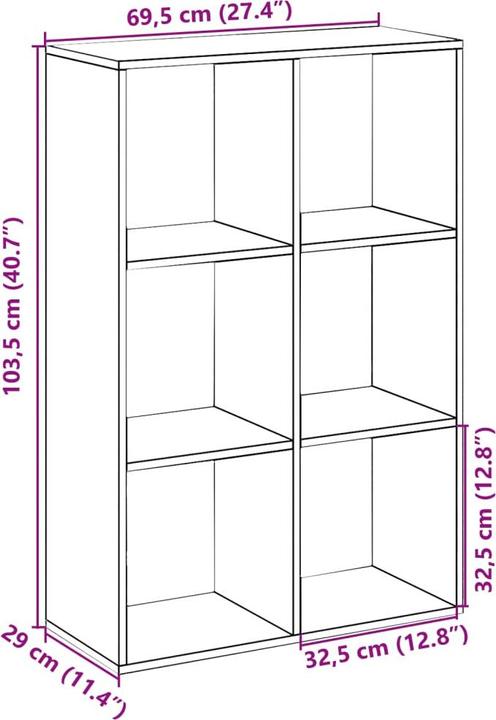 Immagine prodotto vidaXL Luza (69,5 x 29 x 137,5 cm)