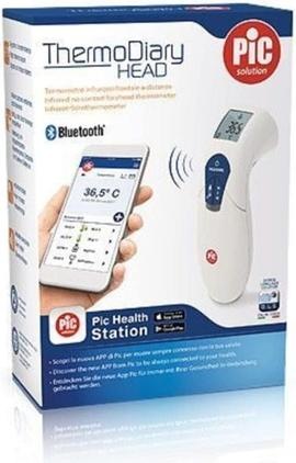Image du produit Nenurodyta PIC Solution Thermomètre électronique sans contact PIC ThermoDiary Head (lumière infrarouge, BT App) (Front, Sans contact)