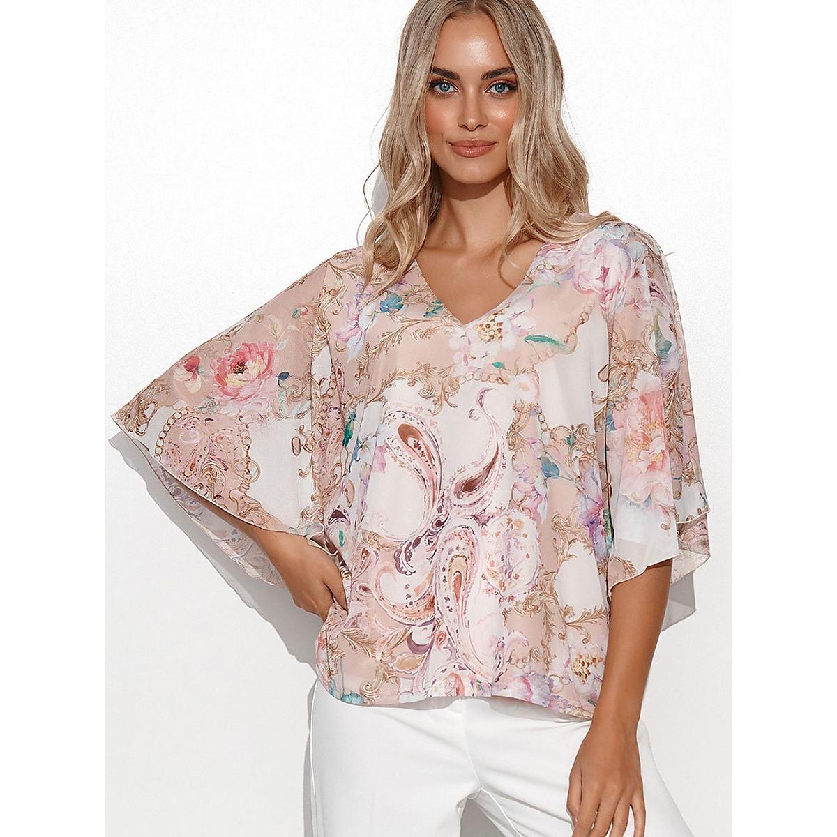 Makadamia, Damen, Bluse, Bluse, Mehrfarbig, (36, 37, 38)