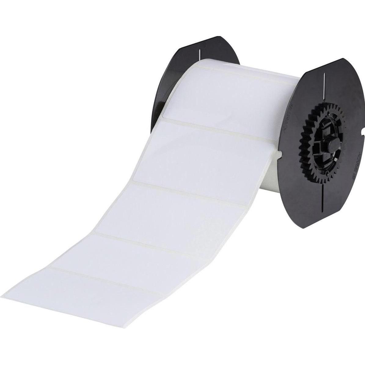 Brady, Etiketten, B33-55-483, Polyester, Weiss, glänzend, 101.60 x 50.80 mm, extrem stark haftend (750 E.)